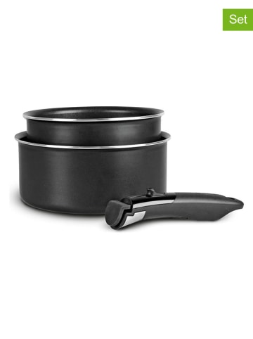 Sitram 3-delige set: kookpotten ''A-Family'' zwart