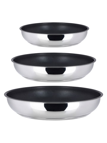 Sitram 4-delige set: roestvrijstalen braadpannen ''A-Arpege''