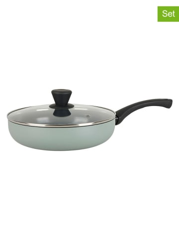 Sitram 2tlg. Set: Schwenkpfanne ''Evol 24-20'' in Mint - Ø 26 cm