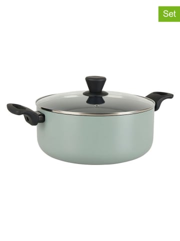 Sitram 2-częściowy zestaw "Evol 24-20" w kolorze miętowym - Ø 28 cm