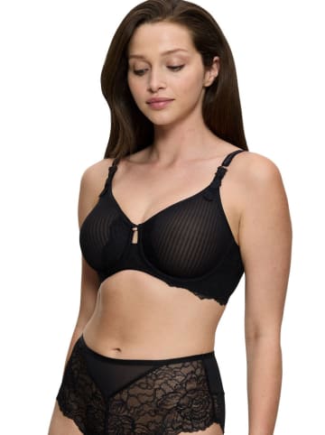 Triumph Biustonosz "Peony Florale" w kolorze czarnym