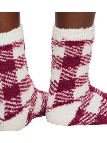 Triumph 2er-Set: Socken in Bordeaux/ Weiß