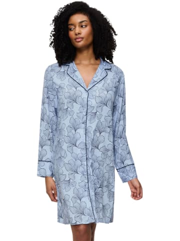 Triumph Koszula nocna w kolorze błękitno-czarnym