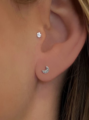 Eclat d'Argent Silber-Ohrstecker mit Edelsteinen