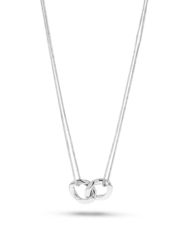 Eclat d'Argent Srebrny naszyjnik z elementem ozdobnym - dł. 45 cm