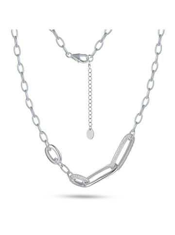 Eclat d'Argent Srebrny naszyjnik z elementem ozdobnym - dł. 40 cm