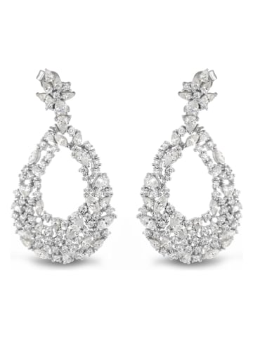 Eclat d'Argent Silber-Ohrstecker mit Edelsteinen