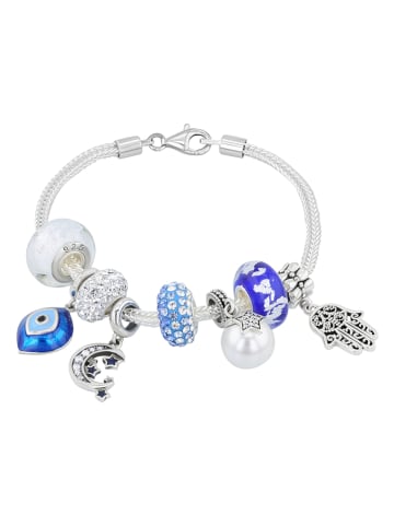 CHARM'S Silber-Armband mit Beads und Anhänger