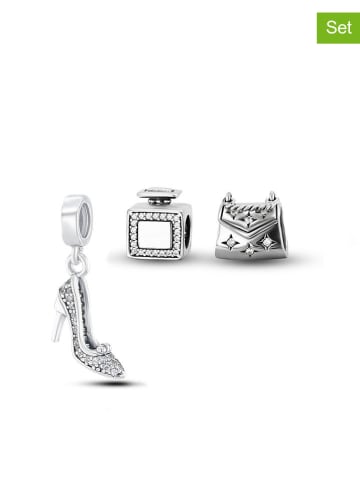 CHARM'S 3tlg. Set: Silber-Beads und Anhänger