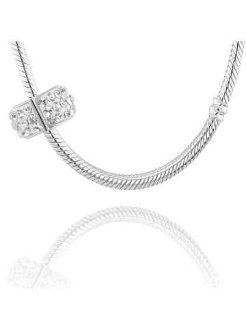 CHARM'S Silber-Bead mit Edelsteinen