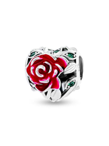 CHARM'S Zilveren bead met edelstenen