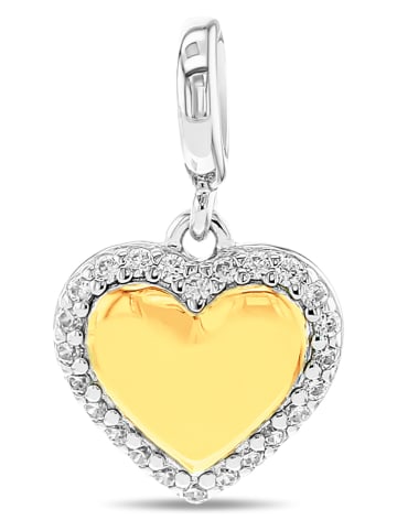 CHARM'S Vergulde hanger met edelstenen