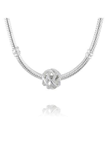 CHARM'S Silber-Bead mit Edelsteinen