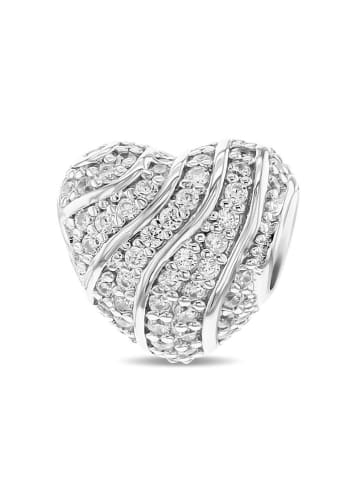 CHARM'S Silber-Bead mit Edelsteinen