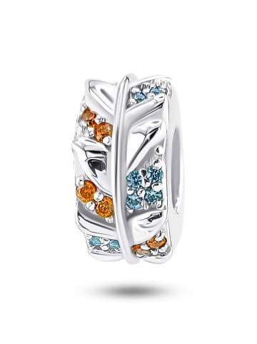 CHARM'S Silber-Bead mit Edelsteinen