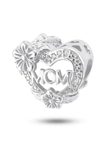 CHARM'S Zilveren bead met edelstenen