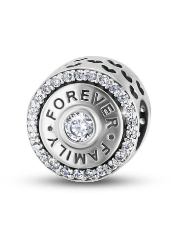 CHARM'S Silber-Bead mit Edelsteinen
