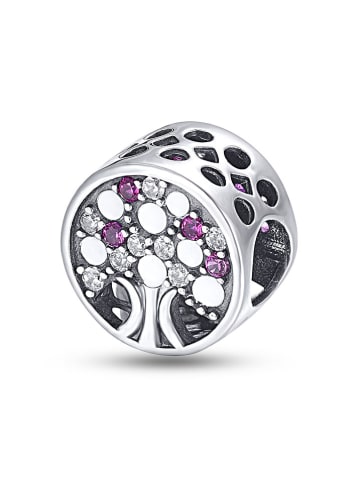 CHARM'S Zilveren bead met edelstenen