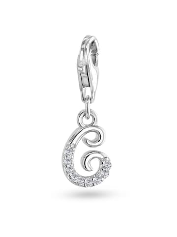 CHARM'S Zilveren hanger met edelstenen