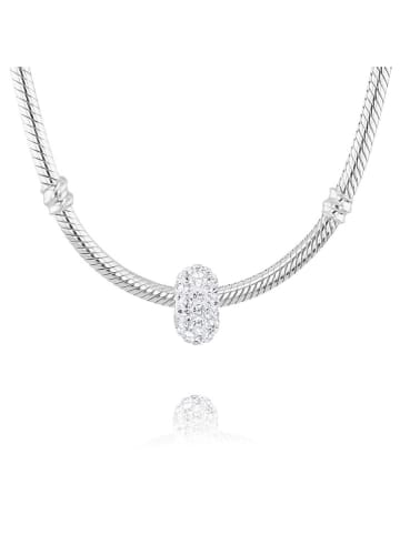 CHARM'S Zilveren bead met edelstenen