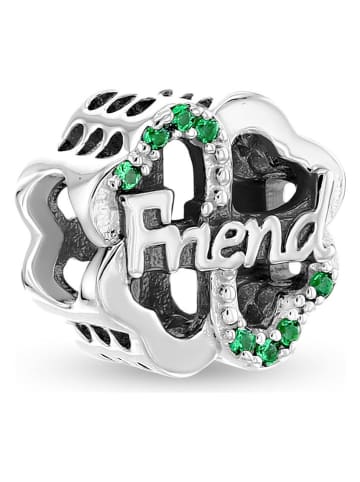 CHARM'S Zilveren bead met edelstenen