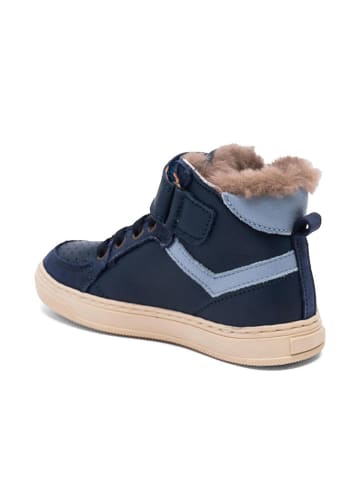 bisgaard Skórzane sneakersy "Isak" w kolorze niebieskim