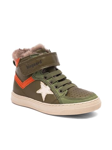 bisgaard Leren sneakers "Isak" kaki