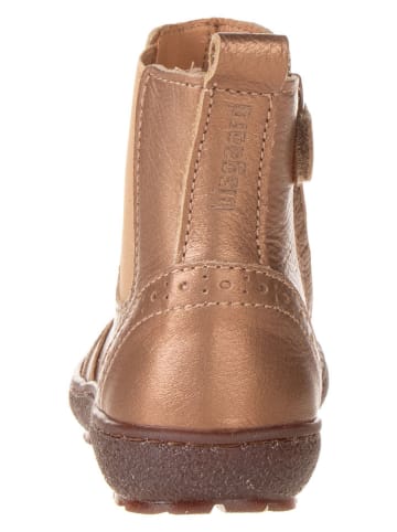 bisgaard Leren chelseaboots "Norbert" goudkleurig