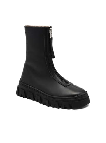 bisgaard Leder-Boots "Nomi" in Schwarz