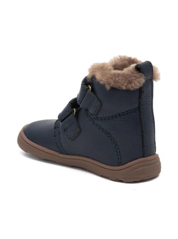 bisgaard Skórzane buty "Emil" w kolorze granatowym do chodzenia na boso