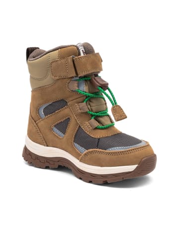 bisgaard Skórzane botki zimowe "Bruce" w kolorze jasnobrązowym