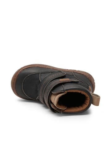 bisgaard Skórzane botki w kolorze granatowym