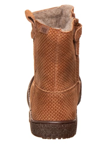 bisgaard Leder-Boots  in Hellbraun