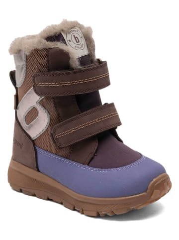bisgaard Winterboots in Braun/ Lila