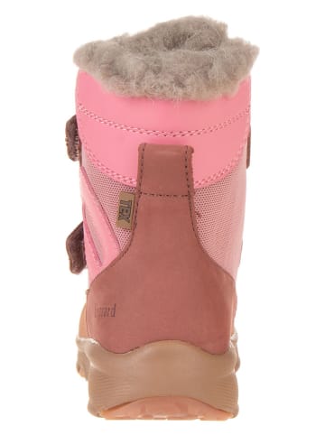 bisgaard Leren boots "Eigil" lichtroze/bruin