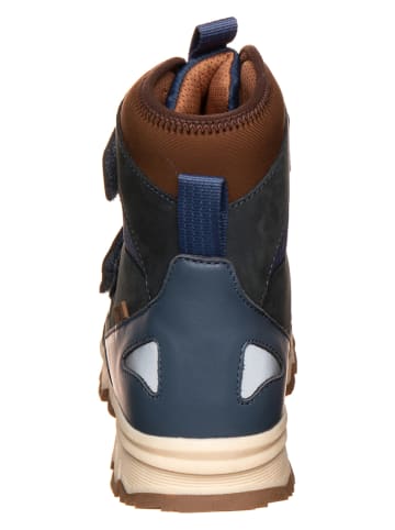 bisgaard Botki w kolorze granatowo-brązowym