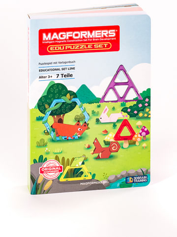 MAGFORMERS 7-częściowy zestaw magnetyczny "Edu Puzzle" - 3+