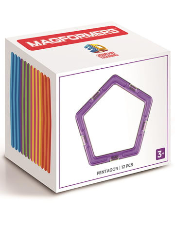 MAGFORMERS 12-częściowy zestaw magnetyczny "Pentagon" - 3+
