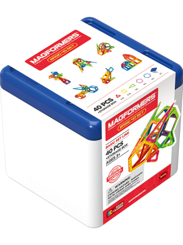 MAGFORMERS 40-częściowy zestaw magnetyczny "Basic" z pudełkiem - 3+