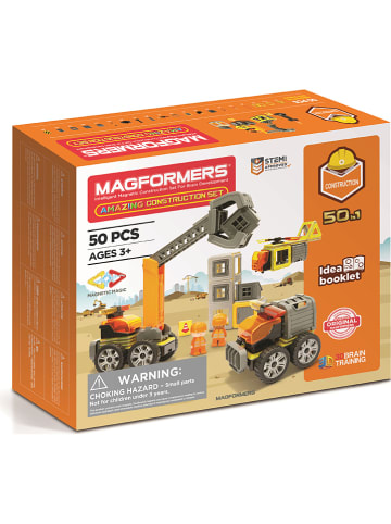 MAGFORMERS 50-częściowy zestaw magnetyczny "Amazing Construction Set" - 3+