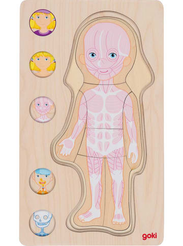 Goki 29-delige houten puzzel "Meisje" - vanaf 4 jaar