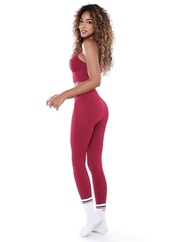 Athleas Top sportowy "Evelin" w kolorze czerwonym