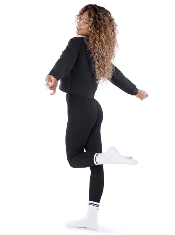 Athleas Legginsy sportowe "Ania" w kolorze czarnym