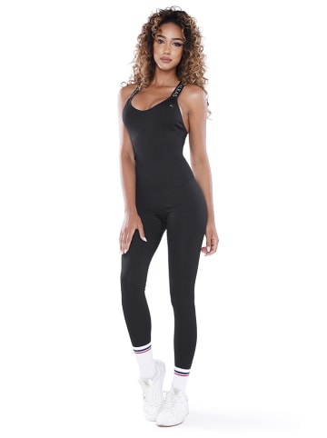 Athleas Trainingsjumpsuit "Samira" in Schwarz