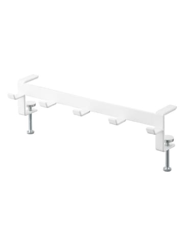 Yamazaki Listwa stołowa "Tower" w kolorze białym z haczykami - 30 x 5 x 7 cm