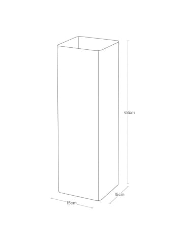 Yamazaki Schirmständer "Smart" in Weiß - (B)15 x (H)48 x (T)15 cm