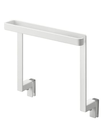 Yamazaki Uchwyt "Tower" w kolorze białym na ściereczki kuchenne - 20 x 19,5 cm