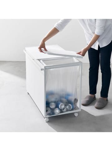 Yamazaki Organizer "Tower" w kolorze białym do śmieci - 76 x 60 x 44 cm