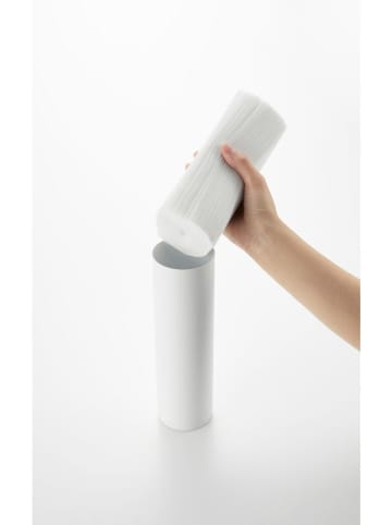 Yamazaki Pudełko "Tower" w kolorze białym na chusteczki - wys. 25 x Ø 6,8 cm