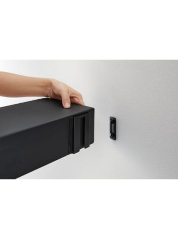 Yamazaki Wandregal "Tower" in Schwarz - (B)90 x (H)9 x (T)5,7 cm